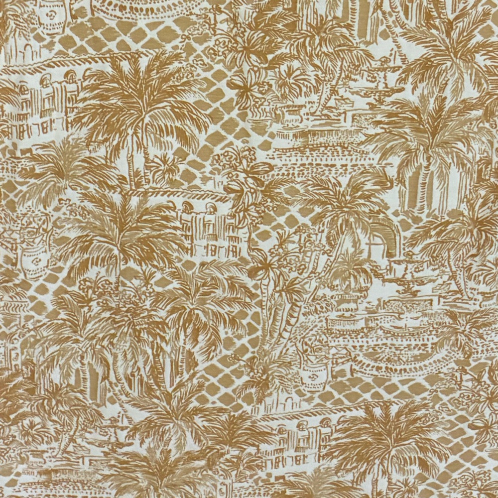 Lilly Pulitzer Beige and White Palm Print Midi Dress - Picture 4 of 7